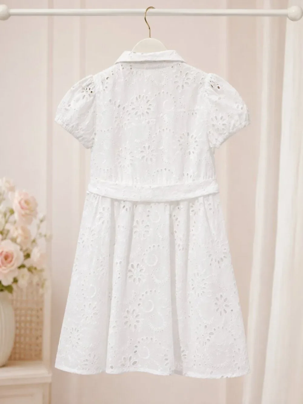 River Island White Broderie Dress | Elegant Occasion Dress - Girls Size 9Y